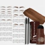 طقم تحديد ورسم الحواجب ضد الماء - بني – لمظھر ثابت وطبيعي