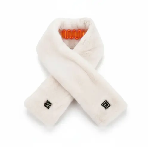 وشاح تدفئة كھربائي -أبيض – أناقة ودفء في وقت واحد