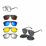 نظارات شمسية مغناطيسية -5 عدسات – أناقة وحماية كاملة