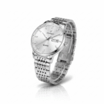 ساعة يد رجالية فضية (2023) – تصميم أنيق عصري