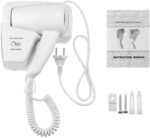 مجفف شعر جداري للاستخدام المنزلي - بقوة هواء عالية لتجفيف سريع وفعّال، تصميم عملي وأنيق يناسب جميع الحمامات، يوفر لك تجربة تصفيف مثالية - Image 8