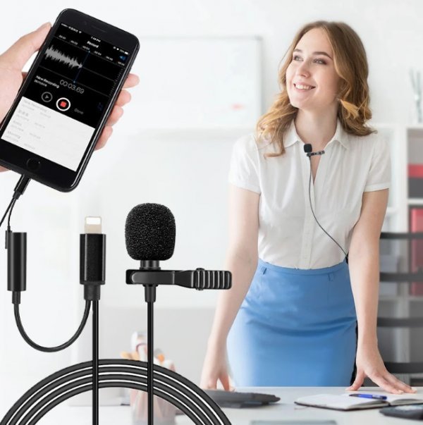 5lfmrPGC6fL8SIgRu03oIhMvCnQvCKEFXVkrJazT مايكروفون صغير للتثبيت على الملابس - مناسب للبث والتسجيل - Image 1