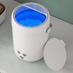 غسالة كهربائية صغيرة الحجم ، لغسل الجوارب الملابس الداخلية ، سهل الاستخدام وسريع ، 5 لتر ، شاحن - Image 4