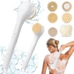 جهاز الاستحمام الكهربائي 6 في 1 ، يتميز بدوران سريع ، يشمل فرشاة تنظيف، فرشاة تدليك، حجر القدم، إسفنجة، وفرشاة ناعمة - الصورة 9