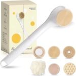 جهاز الاستحمام الكهربائي 6 في 1 ، يتميز بدوران سريع ، يشمل فرشاة تنظيف، فرشاة تدليك، حجر القدم، إسفنجة، وفرشاة ناعمة - الصورة 10