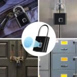 قفل رقمي ببصمة - تصميم أنيق مع خاصية الشحن USB