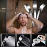 رأس دش بضغط عالي - بخاخ مزدوج لتوفير المياه