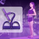 ⁦حزام مقاومة مع دواسة للتمارين الرياضية - أداة فعالة للتمارين المنزلية⁩ - الصورة ⁦3⁩