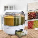 علبة تخزين دوارة للحبوب 360 درجة - لتوفير المساحة والحفاظ على الطعم - الصورة 2